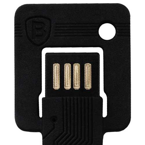 Кабель USB (Baseus) Lightning iPhone 5/5s/5c заряжает версию IOS8, черный (Black) 1-satelonline.kz