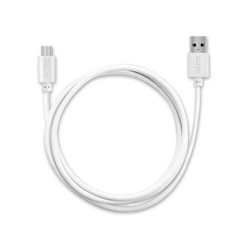 Кабель USB ACME CB1012W micro USB cable, 2m White 4