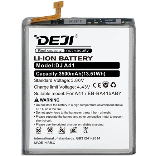 Аккумуляторная батарея Deji Samsung Galaxy A41 A415, 3500mAh (Альтернативный бренд с оригинальным качеством) 1-satelonline.kz