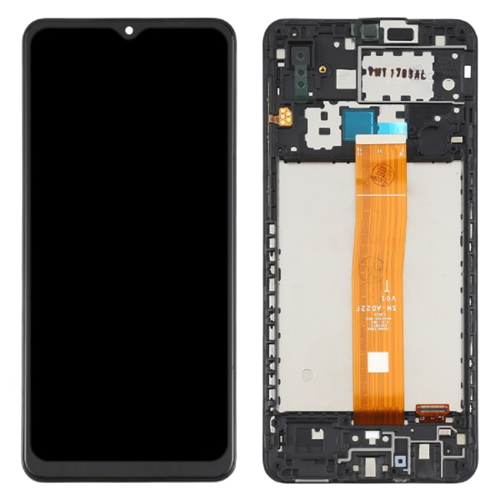 Дисплей Samsung Galaxy A02 A022, с сенсором, с рамкой, черный (Оригинал) 1-satelonline.kz