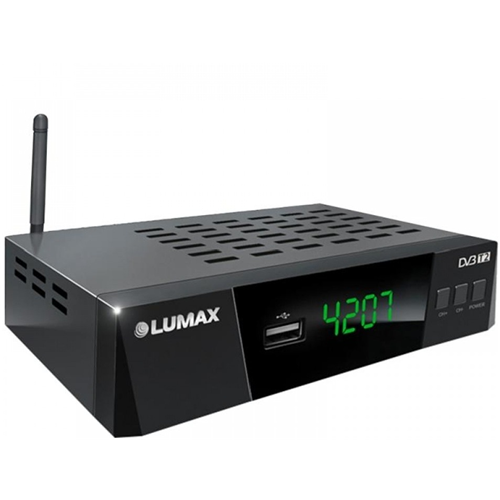 Спутниковый ресивер LUMAX DV4207HD DVB-T2 черный 1-satelonline.kz