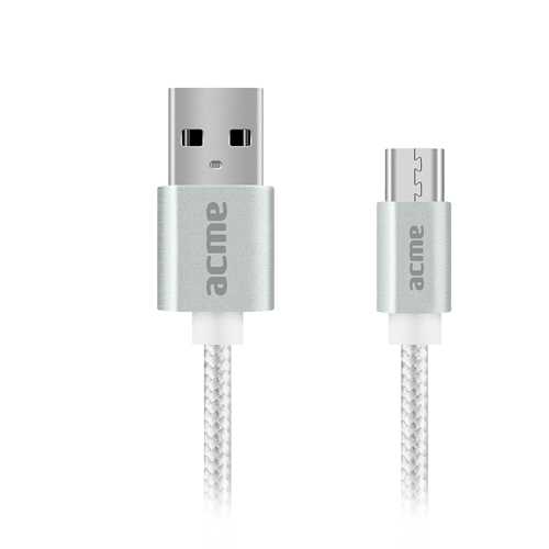 Кабель USB ACME CB2011S micro USB cable, 1m Silver 2