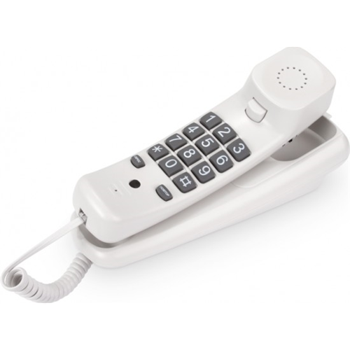 Телефон проводной Texet TX-219 серый 1-satelonline.kz