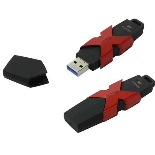 USB флеш-накопитель 128GB 3.1 Kingston HXS3/128GB металл 1-satelonline.kz