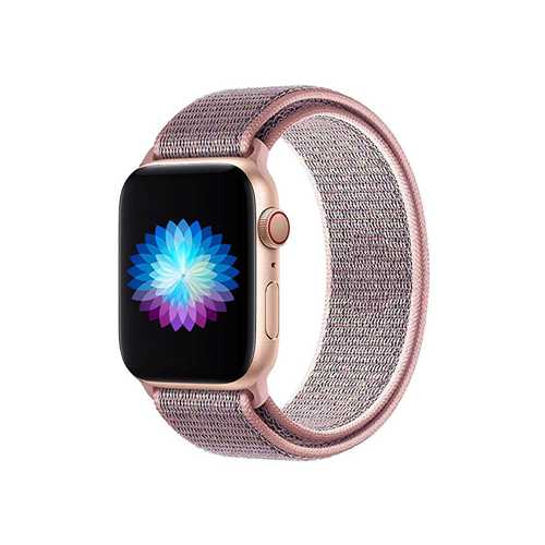 Ремешок Apple Watch 42-44mm Woven Nylon Sport Loop Band, светло-розовый 1-satelonline.kz