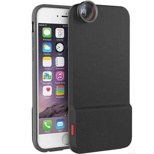 Чехол крышка (Rock) Apple iPhone 6/6s, Easy-shot case (Selfie stick+fisheye), черный (Black) 3