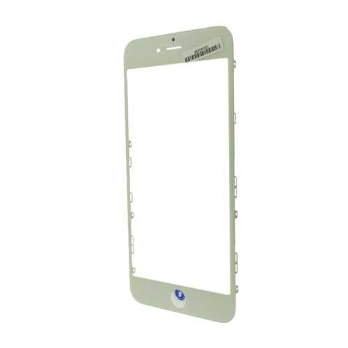 Стекло Apple iPhone 6 Plus, с рамкой и ОСА пленкой, белый (White) (Дубликат - качественная копия) 1-satelonline.kz