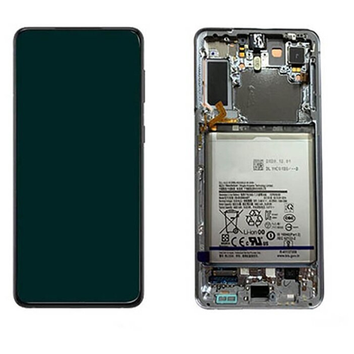 Дисплей Samsung Galaxy S21 Ultra G998, в сборе с сенсором,с рамкой, Черный (Оригинал) 1-satelonline.kz