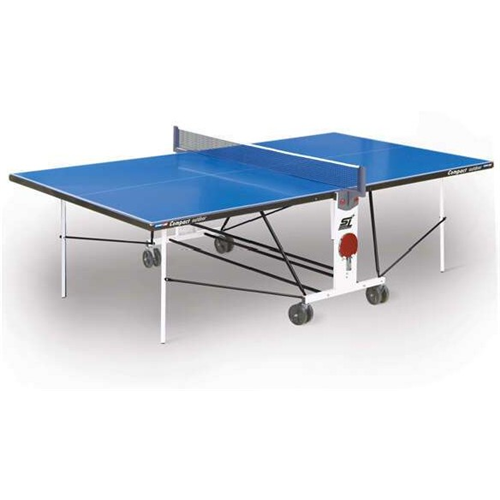 Теннисный стол Start line СOMPACT LX с сеткой Outdoor Blue  1-satelonline.kz