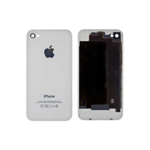 Задняя крышка iPhone 4G с окошком камеры, белый  (Дубликат - среднее качество) 1-satelonline.kz