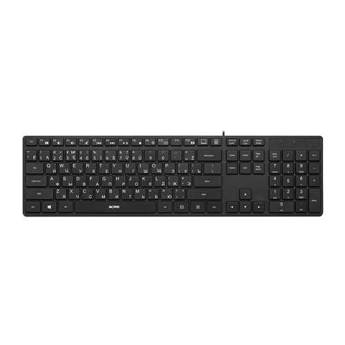 Клавиатура ACME KS07 Slim Keyboard EN/LT/RU, USB 2