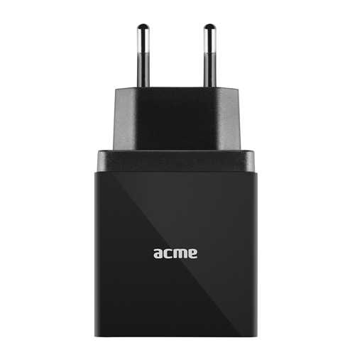 Сетевое зарядное устройство ACME CH206 3 ports 3,4A, black 3