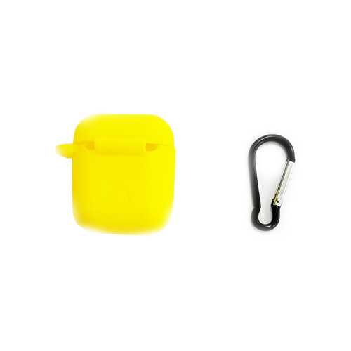 Чехол для Apple AirPods, силиконовый, желтый 2