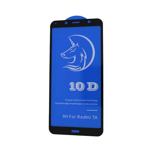 Защитное стекло 10D для Xiaomi Redmi 7A Black 1-satelonline.kz