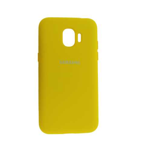 Чехол Samsung Galaxy J2 Pro (2018), Silicone cover, жёлтый 1-satelonline.kz