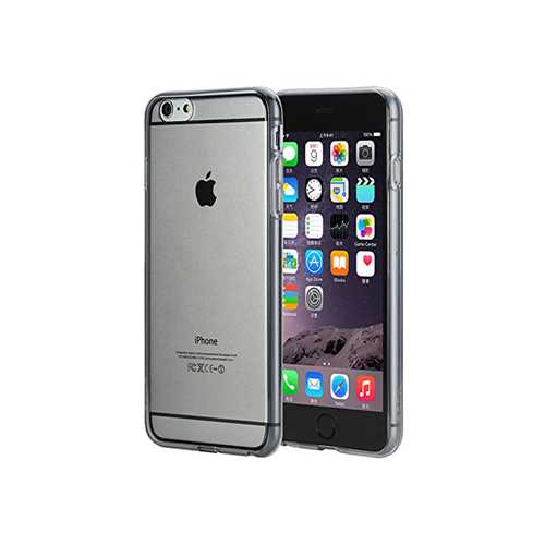 Чехол Rock Apple iPhone 6 Plus/6s Plus, TPU Slim Jacket, прозрачный черный (Transparent Black) 1-satelonline.kz