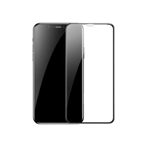 Защитное стекло Baseus 0.23мм (18H) Apple iPhone X/Xs чёрный 1-satelonline.kz