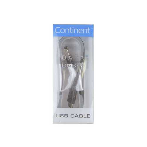 Кабель Continent DCC-1000BK USB Type C - micro USB B 2.0 (100см), чёрный 1-satelonline.kz