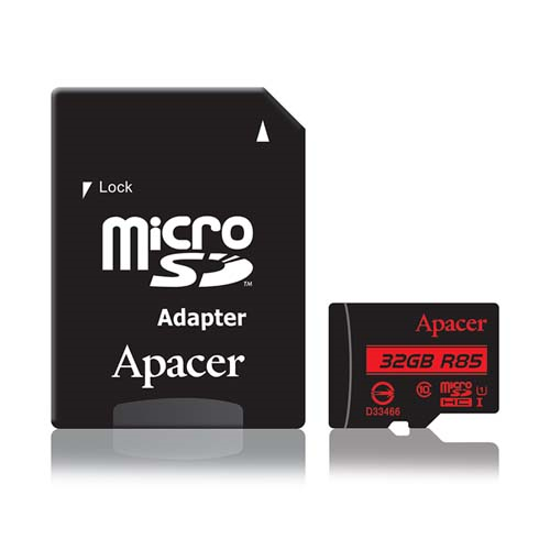 Карта памяти Apacer AP32GMCSH10U5R 32GB + адаптер 1-satelonline.kz