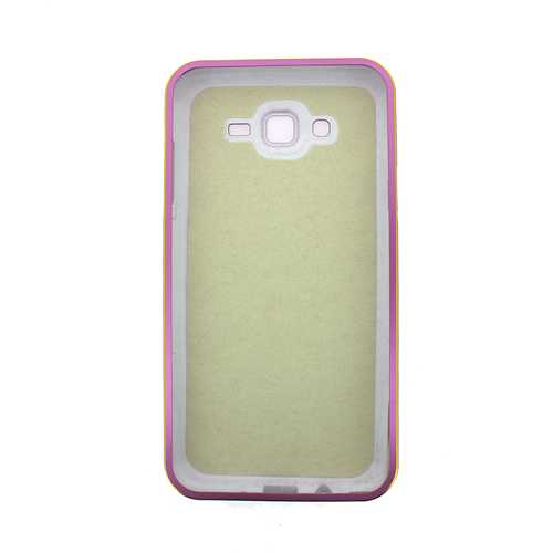 Чехол крышка Samsung Galaxy J7 SM-J700H, пластиковый, розовый (Pink) 2