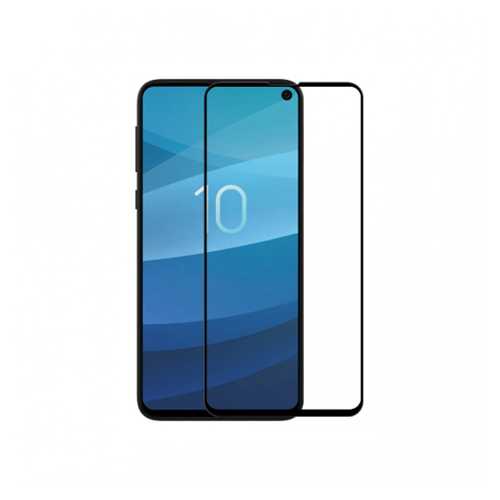 Защитное стекло BoraSCO Full Cover + Full Glue для Samsung (G770F) Galaxy S10e (2019) черная рамка 1-satelonline.kz