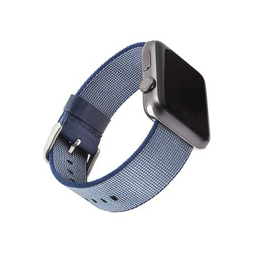 Ремешок Apple Watch 42-44mm Woven Nylon Sport Loop Band, темно-синий  1-satelonline.kz