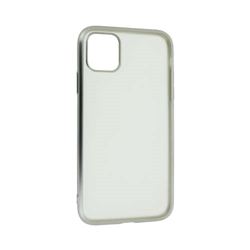 Чехол Apple iPhone 11 силиконовый прозрачный, серый 1-satelonline.kz