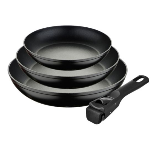Набор посуды 3 предмета Bergner ClickCook Black BG BG-35470-BK (18+20+24cm) 1-satelonline.kz