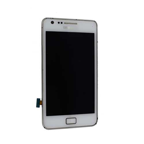 Дисплей Samsung Galaxy S2 GT-i9100, с передней панелью и с сенсором, белый (White) (с разбора) 1-satelonline.kz