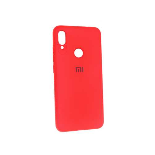 Чехол Xiaomi Redmi Note 7, силикон с оконтовкой, красный 1-satelonline.kz