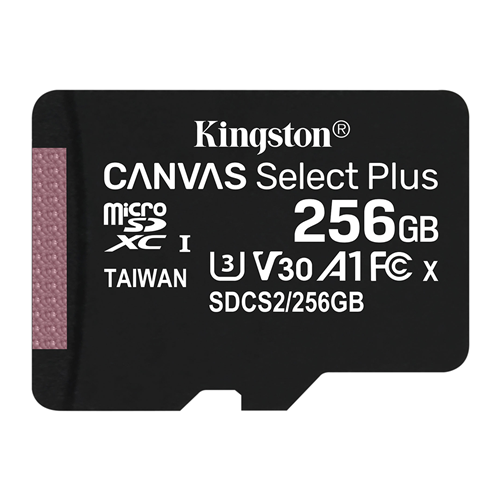 Карта памяти MicroSD 256GB Class 10 UHS-I Kingston SDCS2/256GBSP 1-satelonline.kz