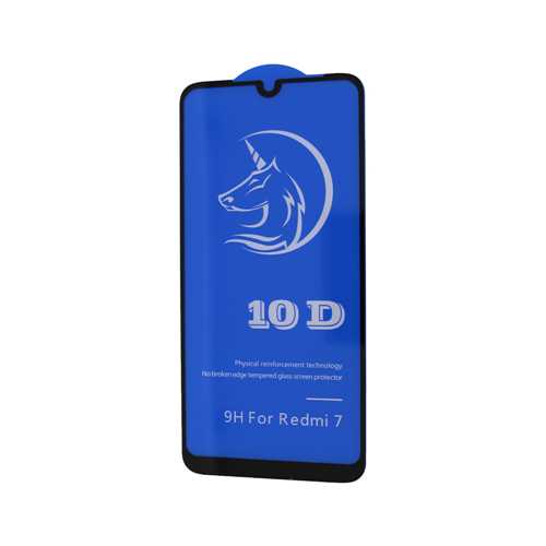 Защитное стекло 10D для Xiaomi Redmi 7 Black 1-satelonline.kz