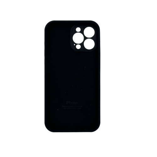 Чехол для IPhone 13Pro Max, силиконовый черный, с защитой камеры 1-satelonline.kz