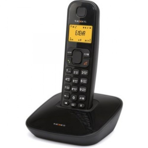 Телефон беспроводной Texet TX-D6705A черный 2