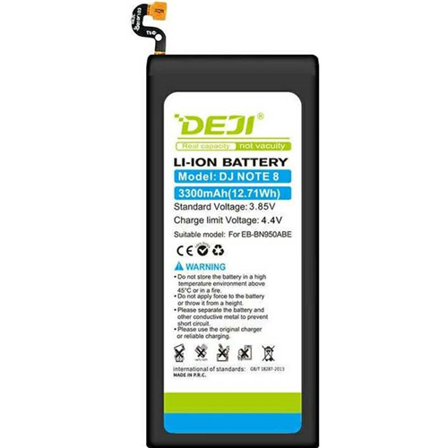 Аккумуляторная батарея Deji Samsung Galaxy Note8 N950 (EB-BN950ABE/ N9500/N9508), 3300mAh (Альтернативный бренд с оригинальным качеством) 1-satelonline.kz