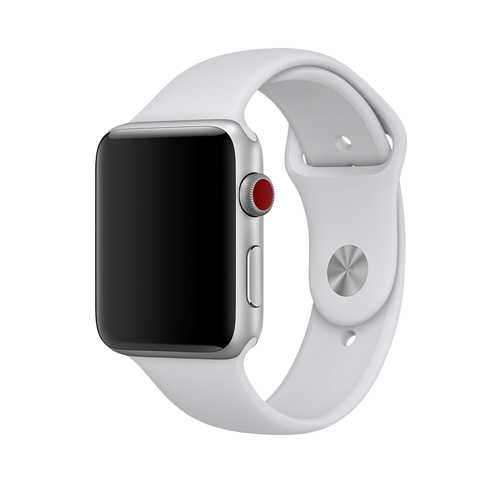 Спортивный ремешок Apple Watch 42мм White Sport Band M/L 2