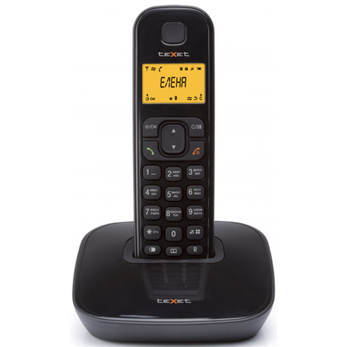 Телефон беспроводной Texet TX-D6705A черный 1-satelonline.kz