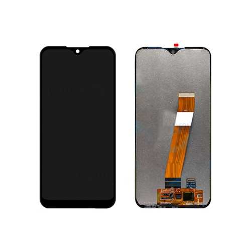 Дисплей Samsung Galaxy A01 A015, в сборе с сенсором, с рамкой, черный (Оригинал) 1-satelonline.kz