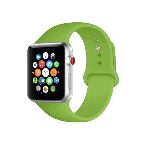 Ремешок Apple Watch 42-44mm Sport Band, токсично-ярко-зеленый 1-satelonline.kz