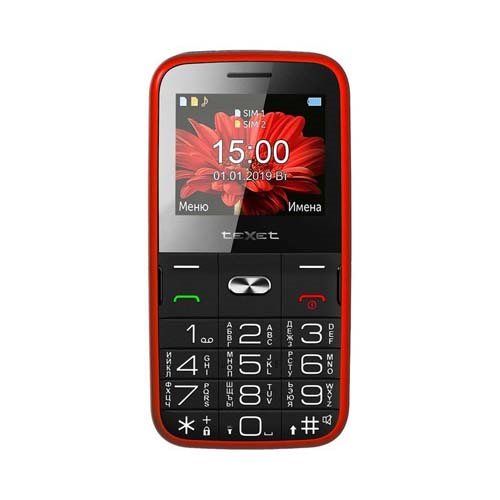 Мобильный телефон Texet TM-B227 красный 1-satelonline.kz