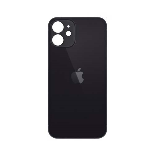 Задняя крышка Apple iPhone 12, Черный (стекло) (Дубликат - качественная копия) 1-satelonline.kz