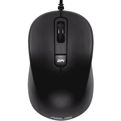 Mouse ASUS MU101C, Optical, 4 bottons, 3200dpi, USB, 1.5m cable, black 1-satelonline.kz