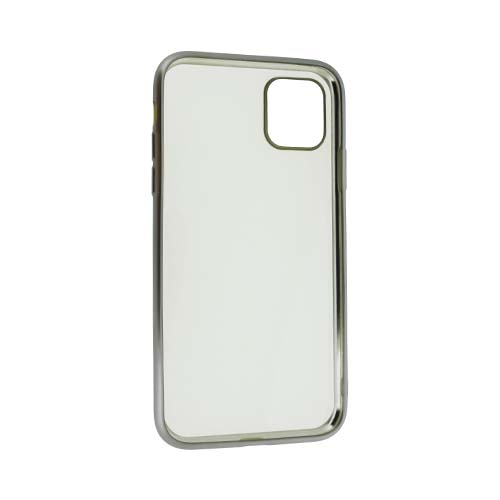 Чехол Apple iPhone 11 силиконовый прозрачный, серый 2