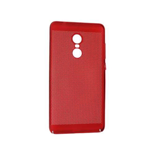 Чехол Xiaomi Redmi Note 4 пластиковый в сетку красный 2