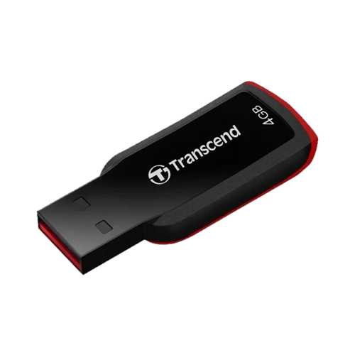 USB флеш-накопитель 4GB 2.0 Transcend TS4GJF360 черный-красный 1-satelonline.kz