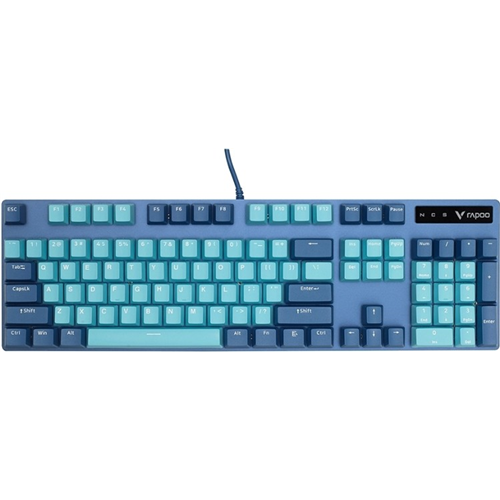 Клавиатура Rapoo V500PRO Cyan Blue голубой 1-satelonline.kz