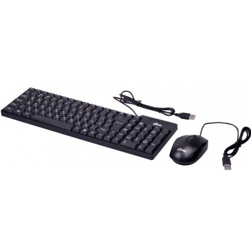 Комплект проводной клавиатура+мышь Ritmix RKC-010 черный 1-satelonline.kz