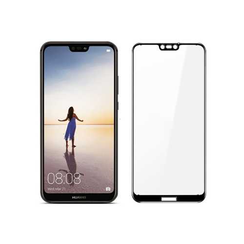 Защитное стекло 3D Huawei P20 (2018), чёрный 1-satelonline.kz