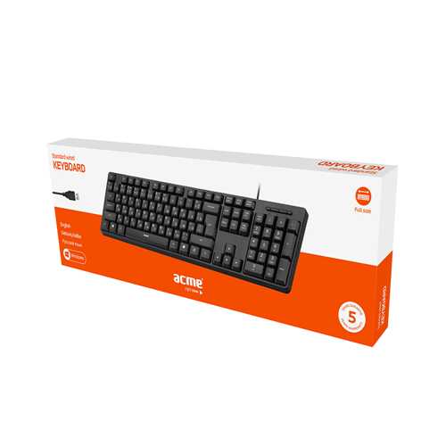 Клавиатура ACME KS06 Basic keyboard EN/LT/RU 1-satelonline.kz