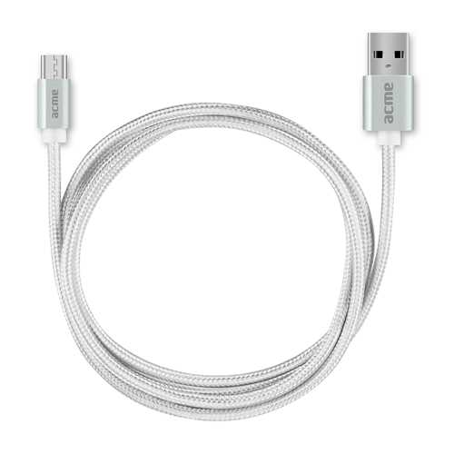 Кабель USB ACME CB2011S micro USB cable, 1m Silver 4